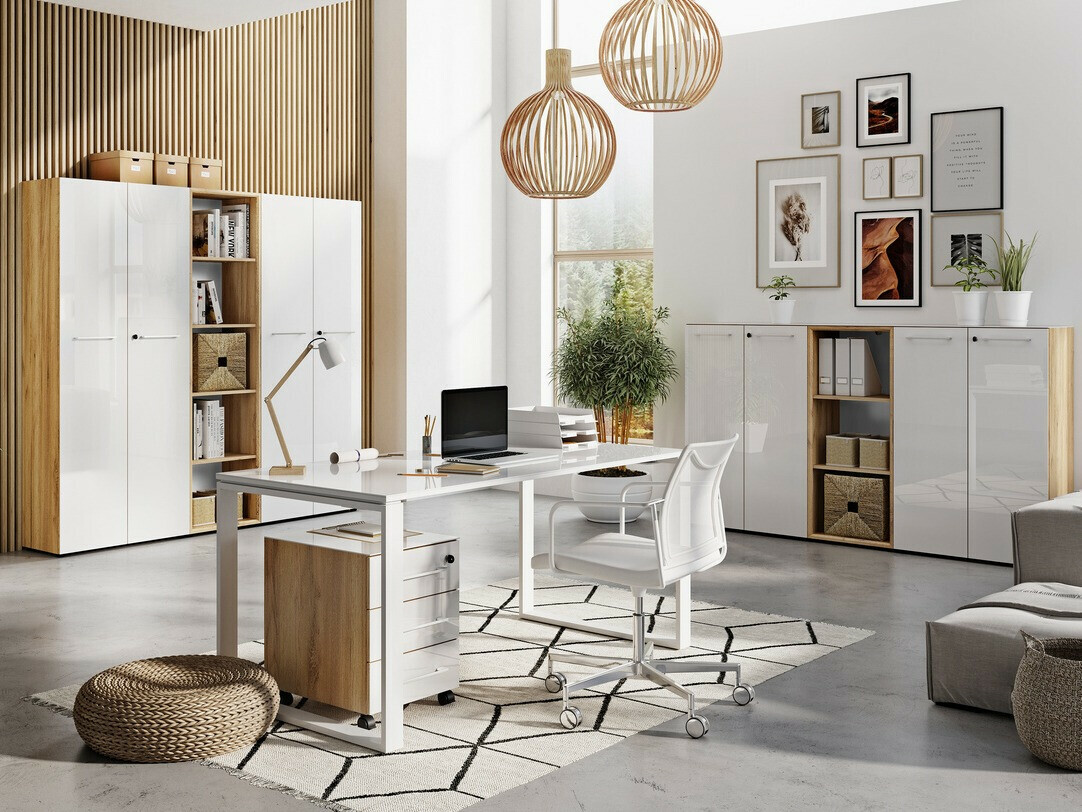 Fiokar Catcamu 101 (Sjajno belo + Navarra hrast)