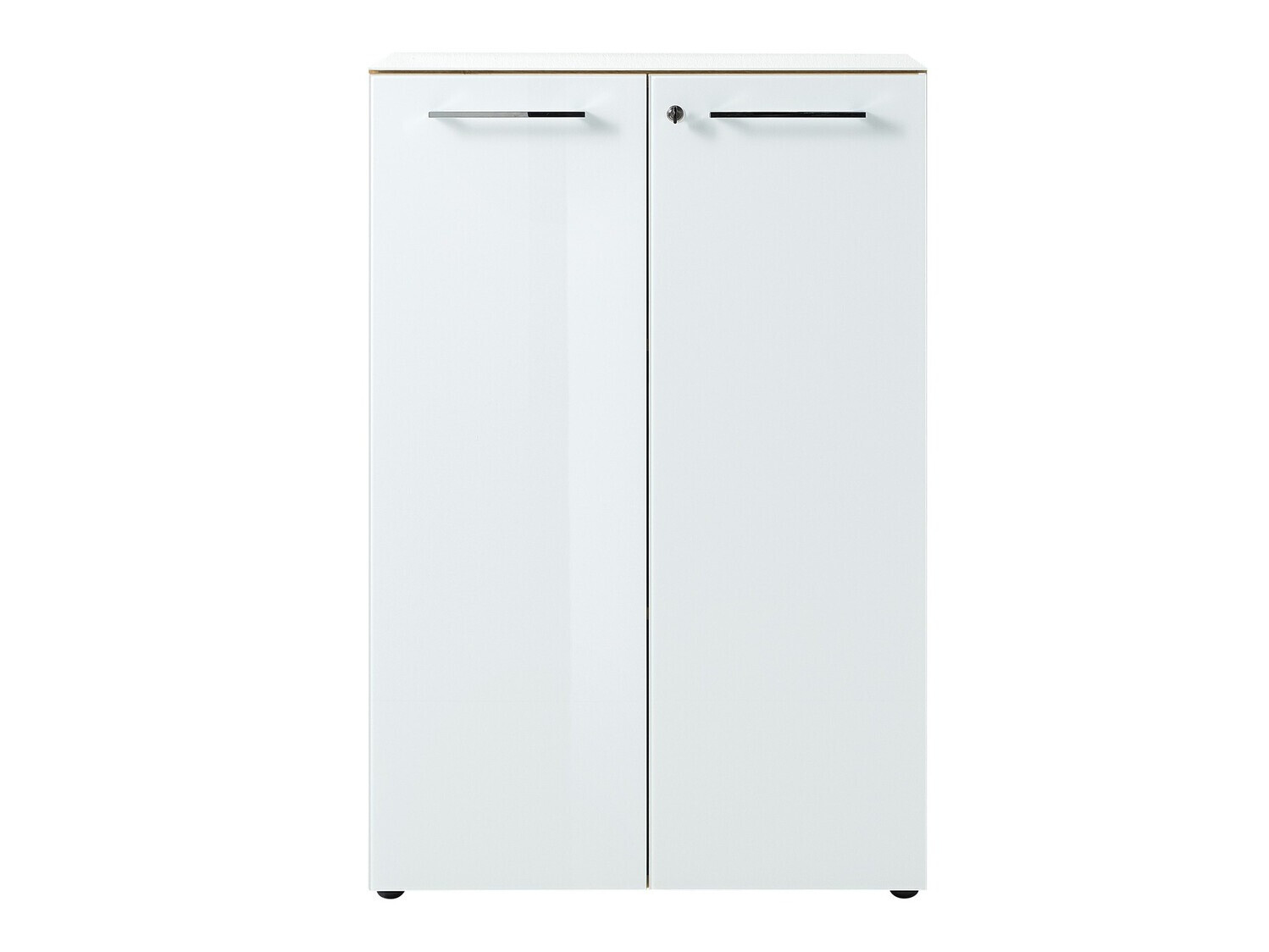 Ormarić Catcamu 102 (Sjajno belo + Navarra hrast)