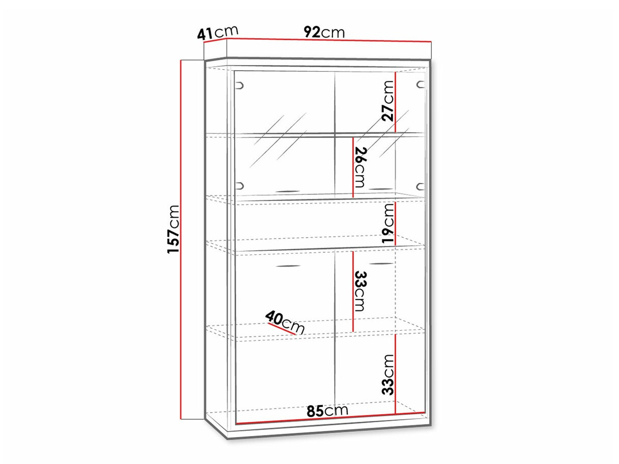 Polica Etrmoni 107 (Svetlo drvo + Hrast)