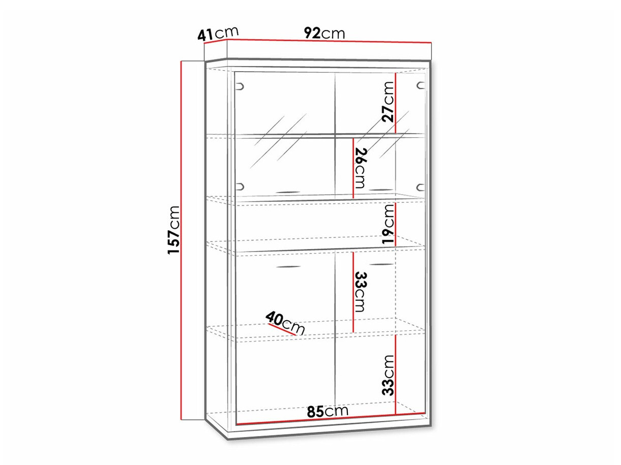 Polica Etrmoni 107 (Svetlo drvo + Hrast)