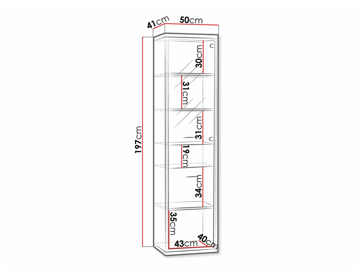 Polica Etrmoni 108 (Svetlo drvo + Hrast)