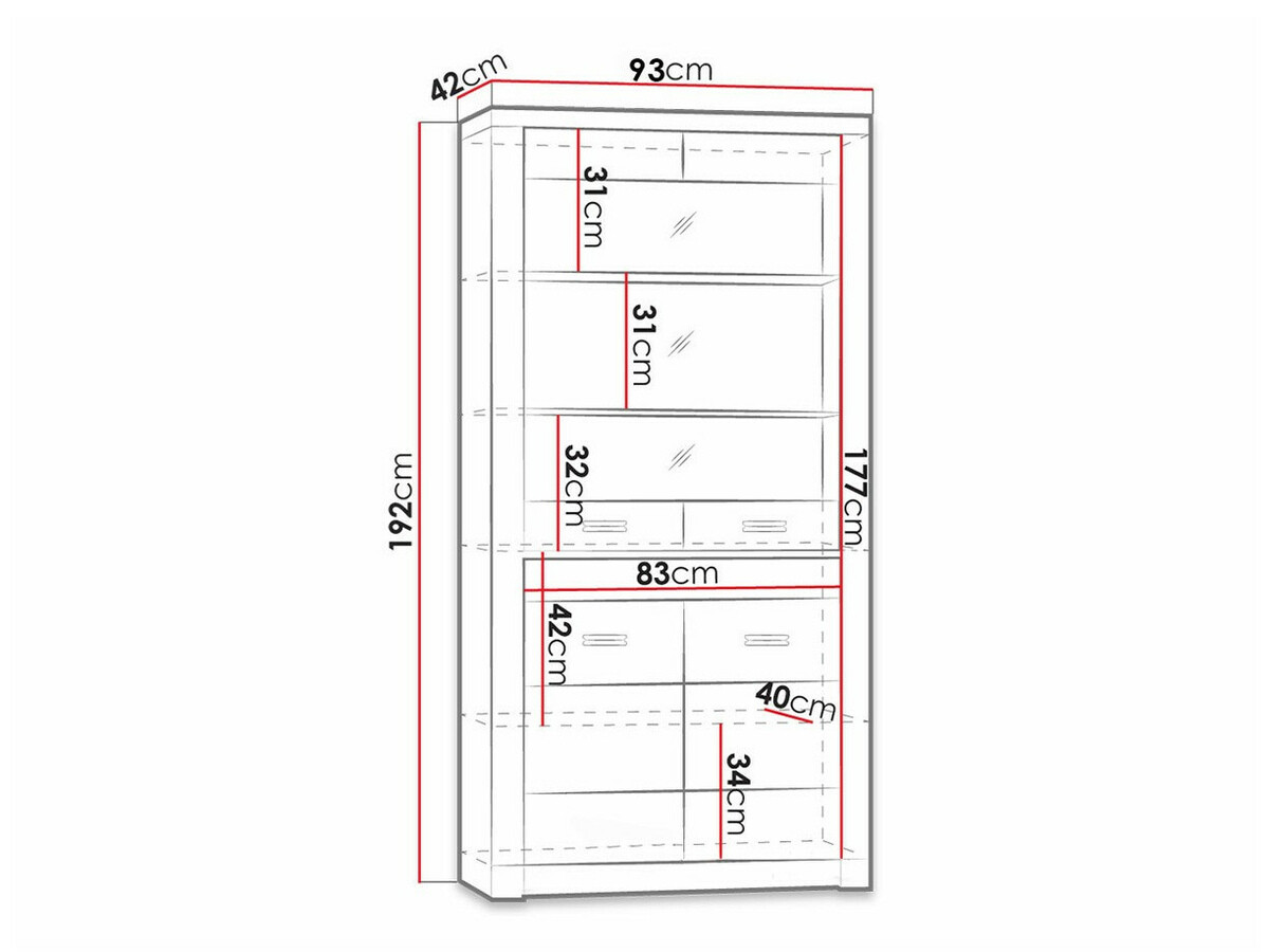 Polica Serfeno 101 (Craft vhite)