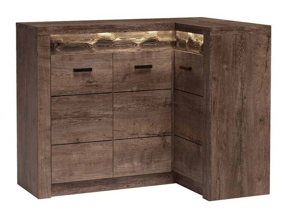 Ugaoni ormar Serfeno 112 (Tamni pepeo)