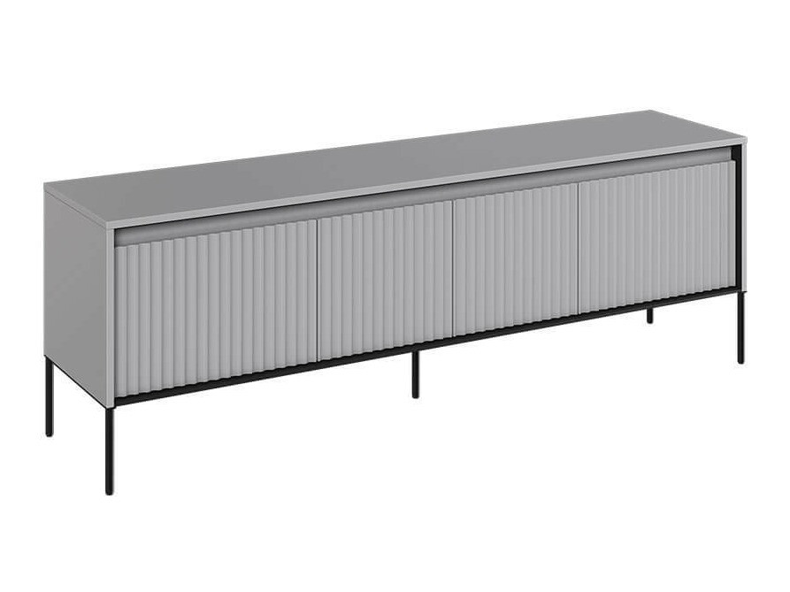 TV komoda Fernolu 104 (Sivo + Crno)