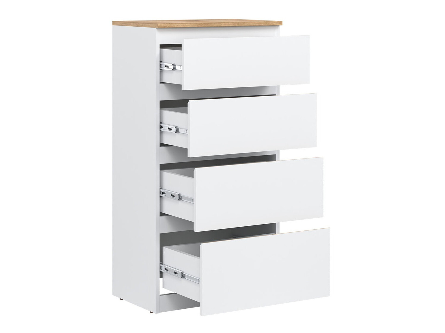 Komoda Catelbi 103 (Belo + Hrast)