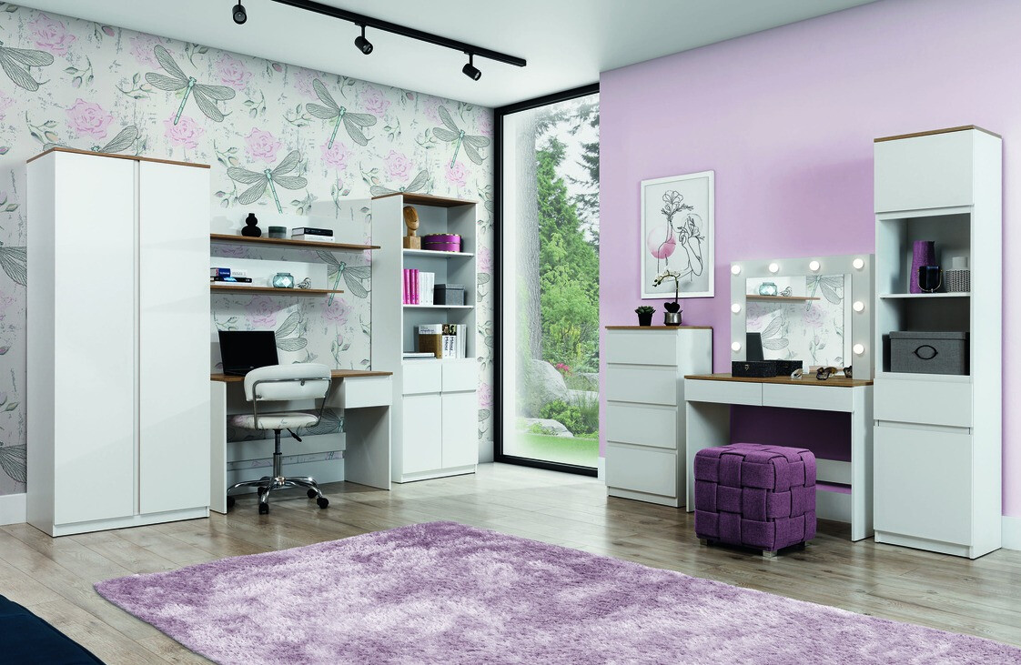 Komoda Catelbi 103 (Belo + Hrast)