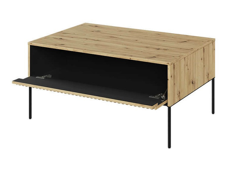 Stočić za kafu Fernolu 110 (Artisan hrast + Crno)