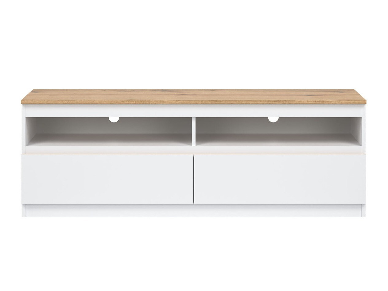 TV komoda Catelbi 100 (Belo + Hrast)