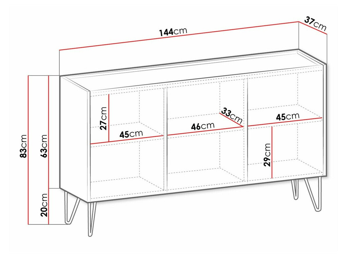 Ormarić Levdale 101 (Graphite + Crni mermer)