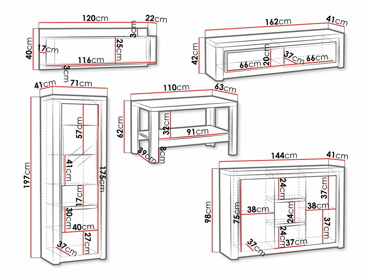 Set za dnevnu sobu Etrmona 117