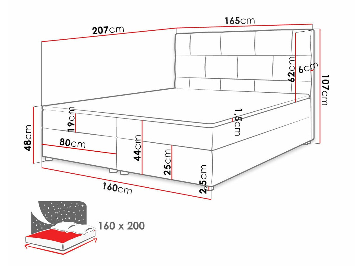Boxspring krevet Memphis 103 (Itaka 10)