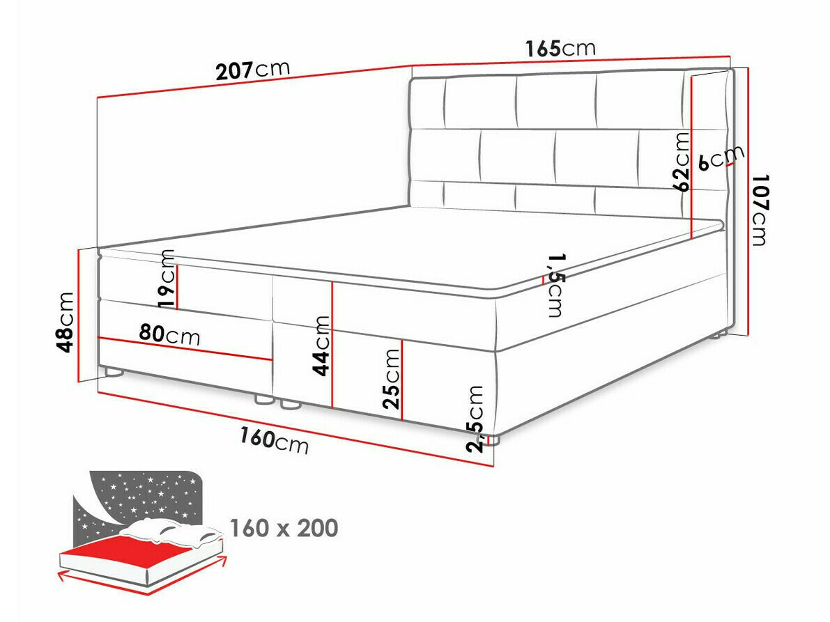 Boxspring krevet Memphis 103 (Itaka 27)