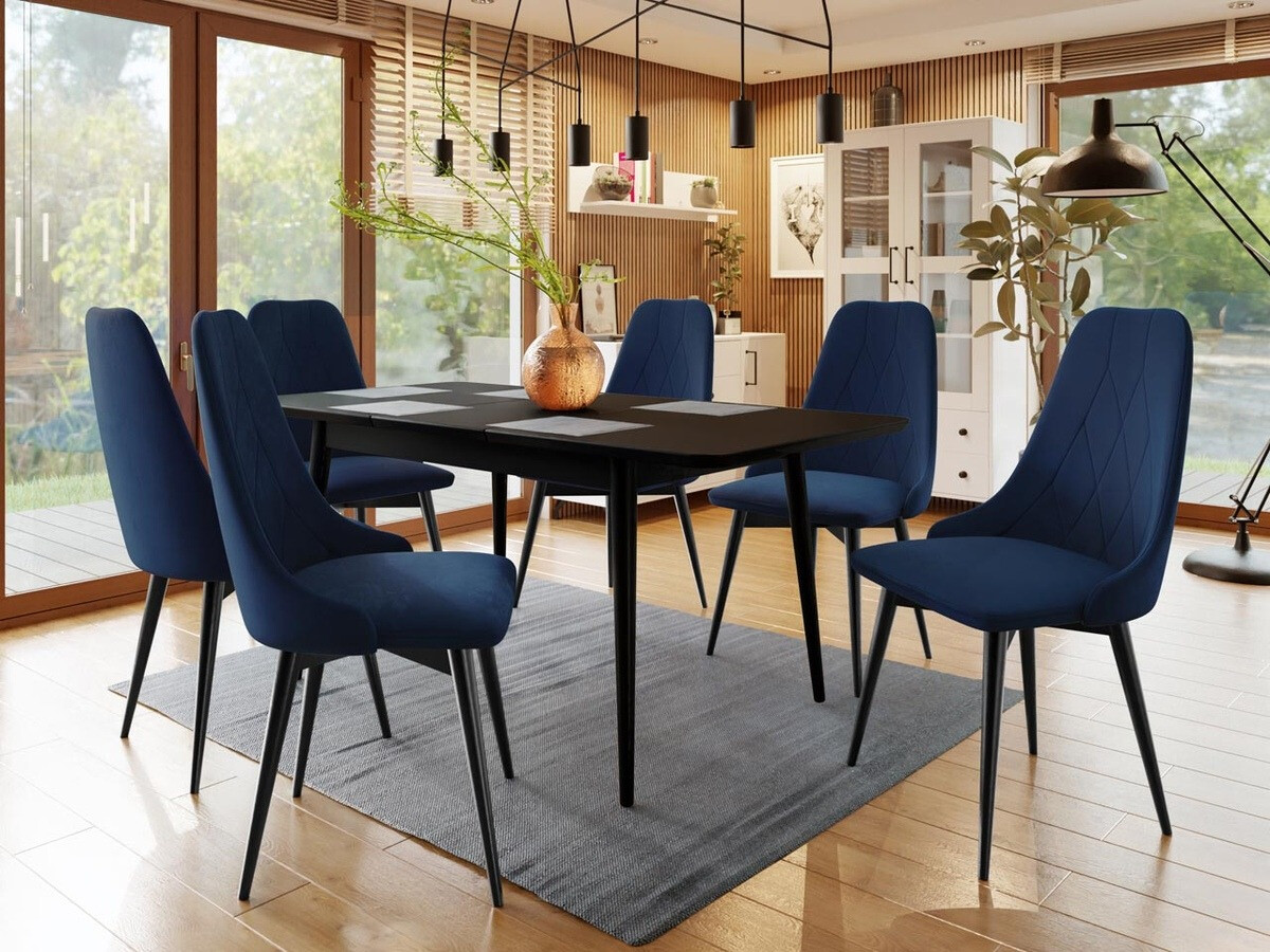 Stolica Racine 112 (Crno + Magic Velvet 2216)