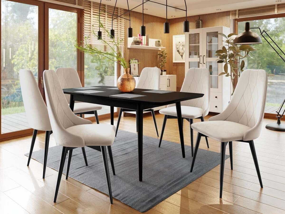 Stolica Racine 112 (Crno + Magic Velvet 2250)