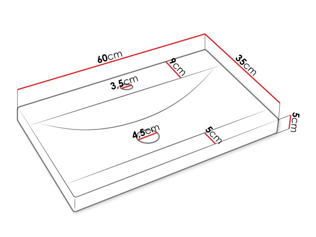Set za kupatilo Comfivo Livciro 100 (Belo)