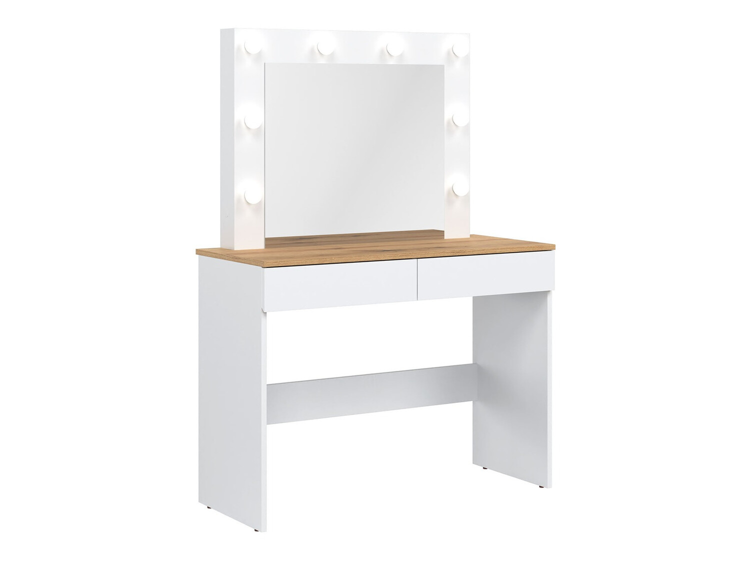 Toaletni sto Catelbi 113 (Belo + Hrast)