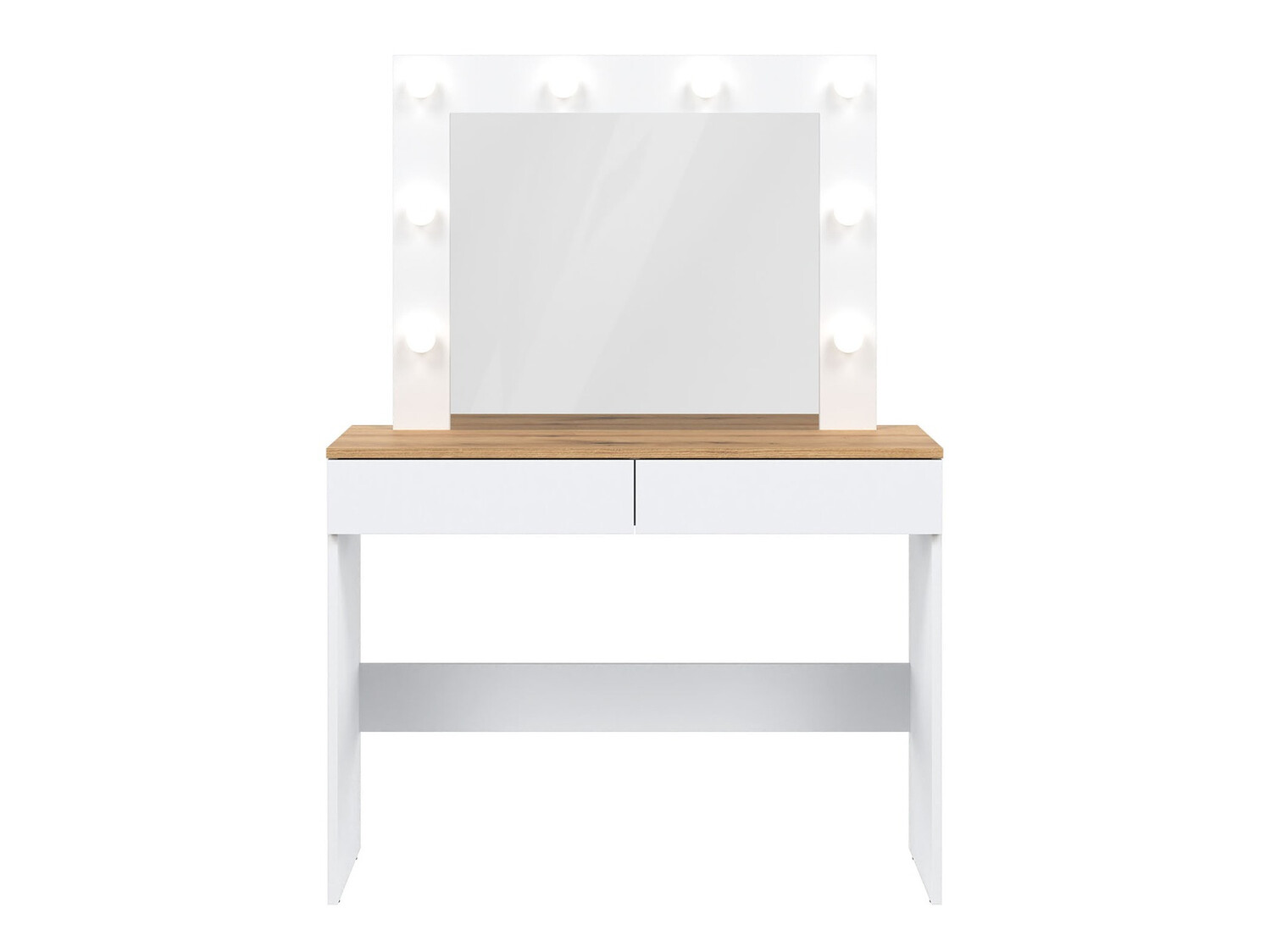 Toaletni sto Catelbi 113 (Belo + Hrast)