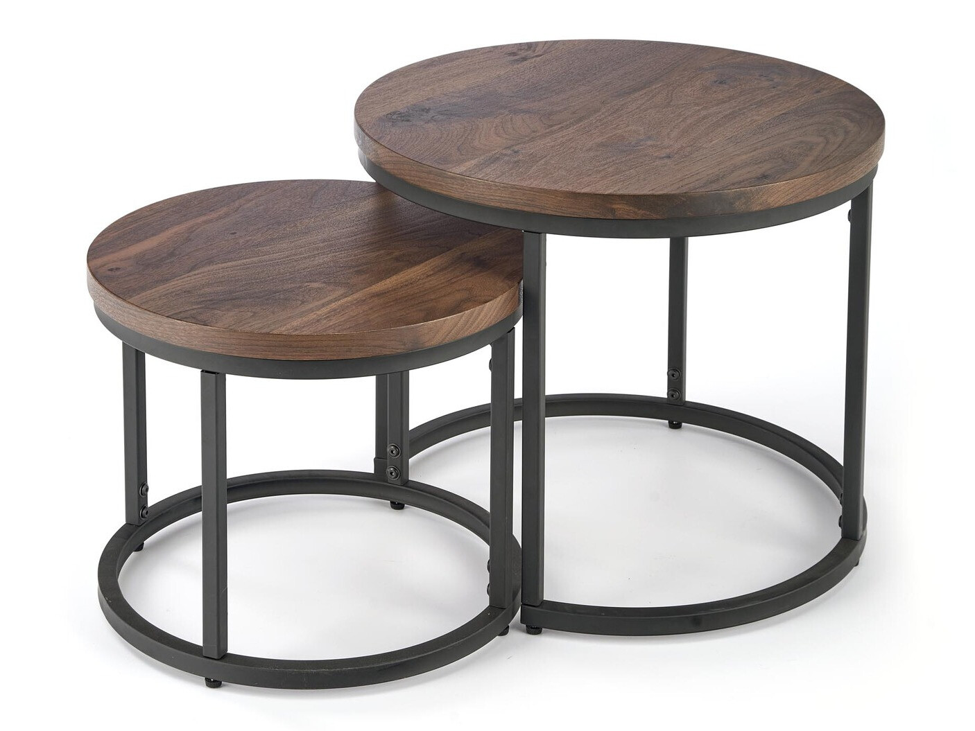 Set stočića za kafu Houston 951 (Orah + Crno)