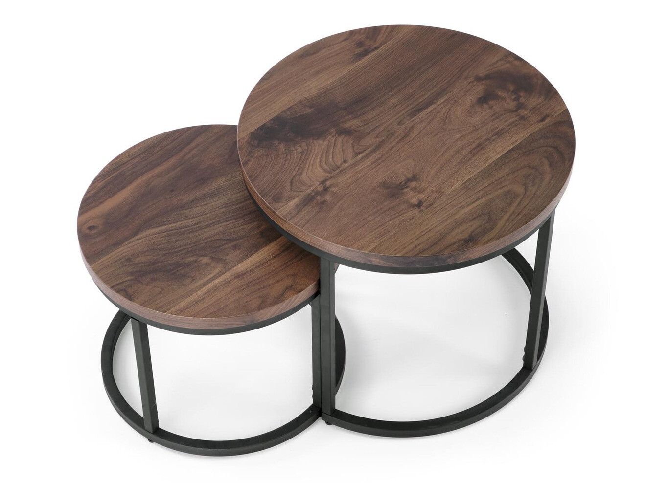 Set stočića za kafu Houston 951 (Orah + Crno)