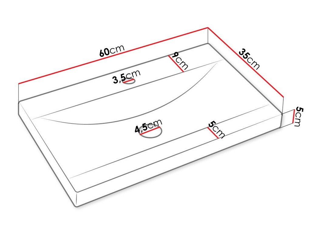 Set za kupatilo Comfivo Livciro 105 (Crno + Graphite)