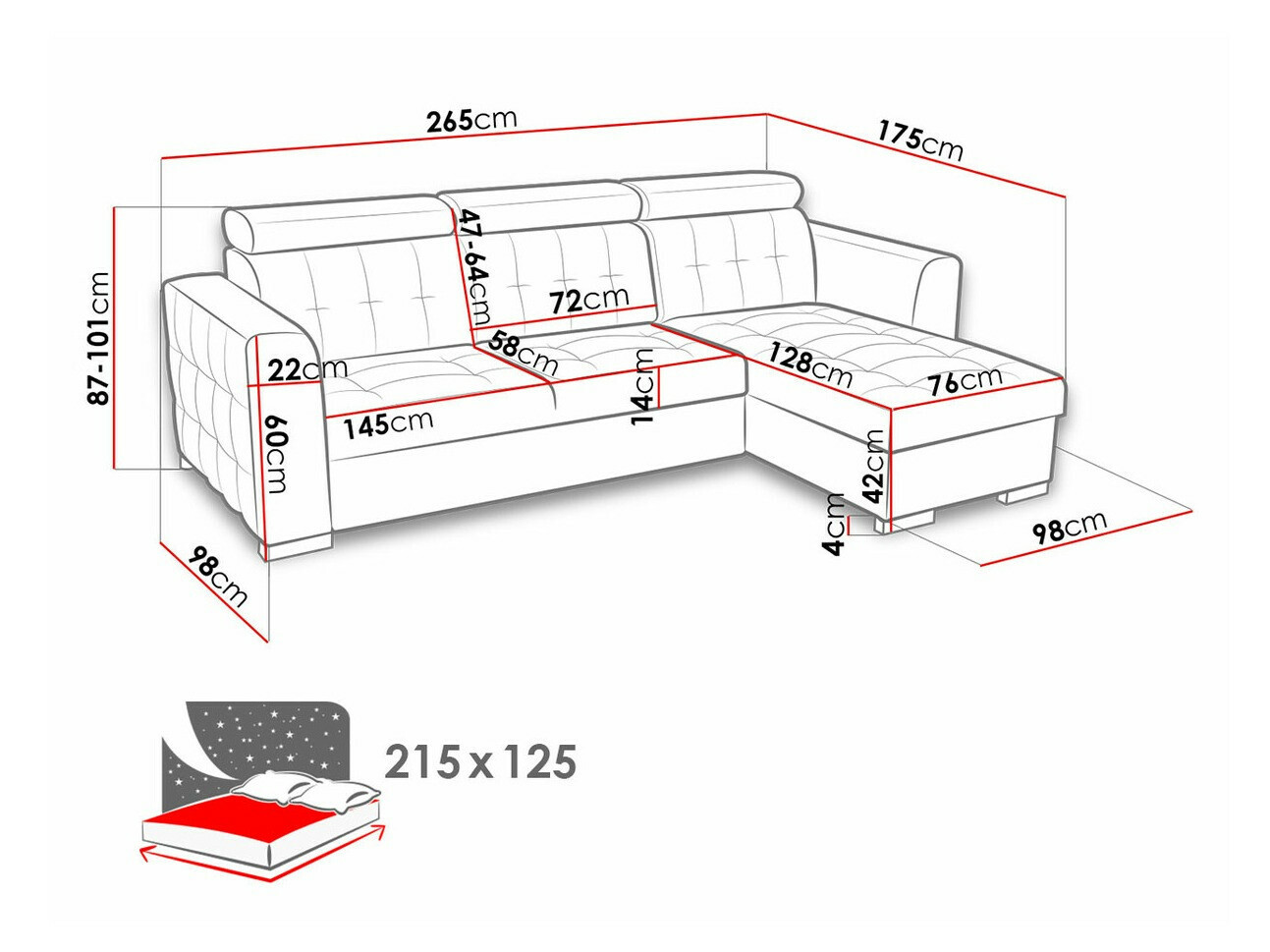 Ugaona sofa Temple 123 (Kronos 05)