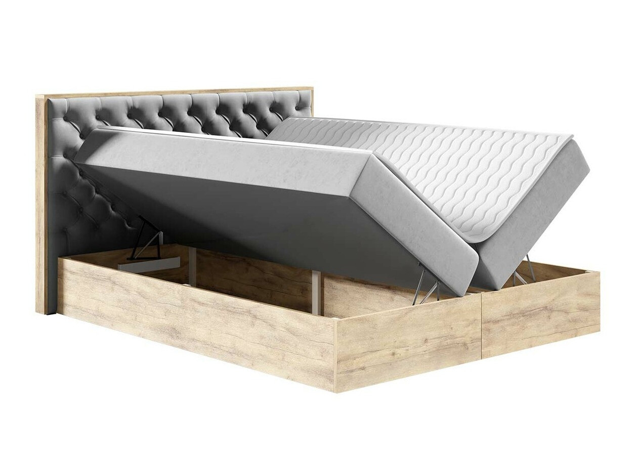 Boxspring krevet Navis I (Hrast Votan + Faro 14)