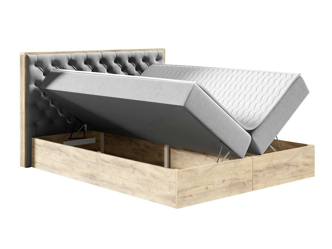 Boxspring krevet Navis I (Hrast Votan + Faro 16)