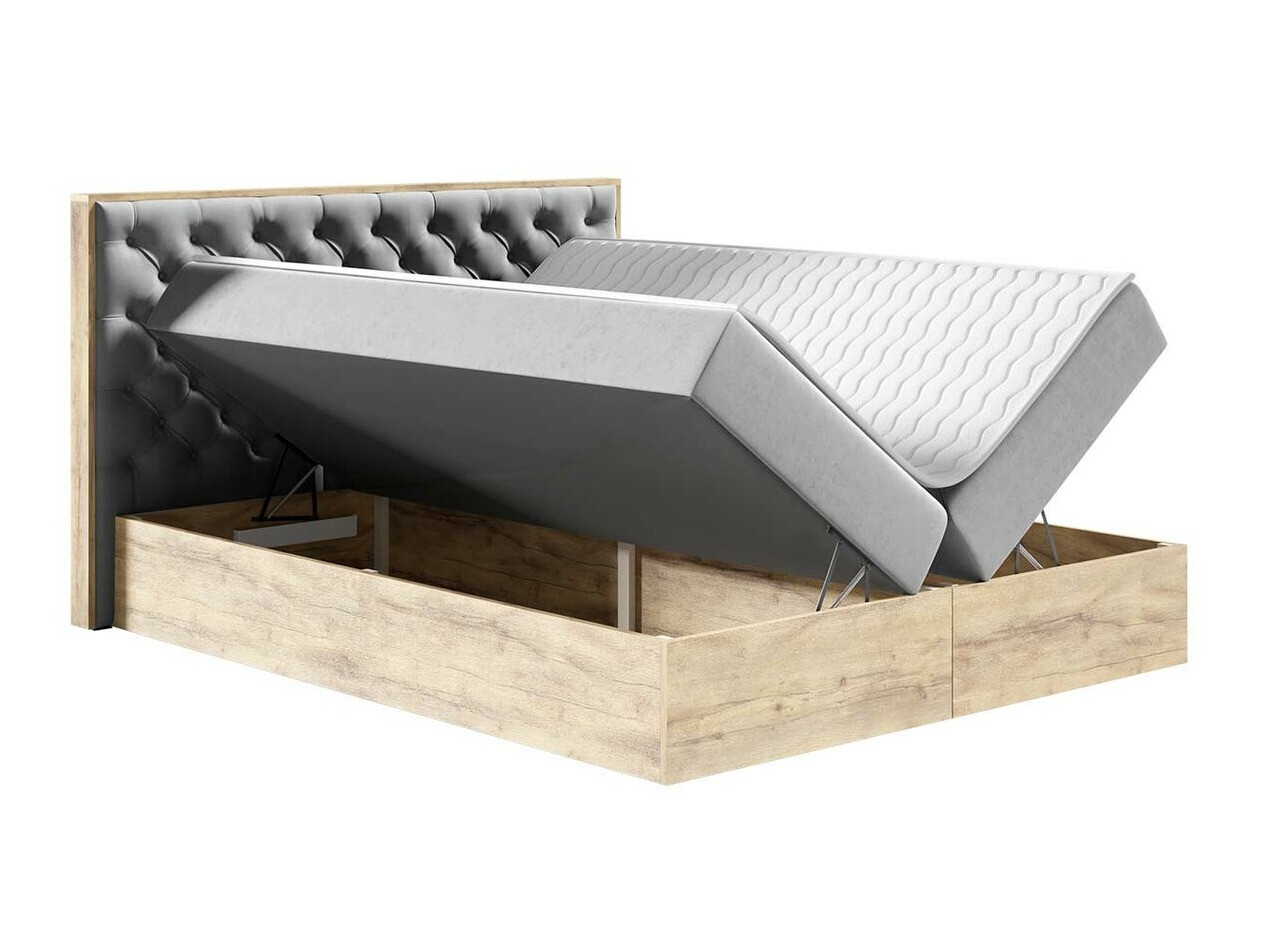 Boxspring krevet Navis I (Hrast Votan + Faro 16)