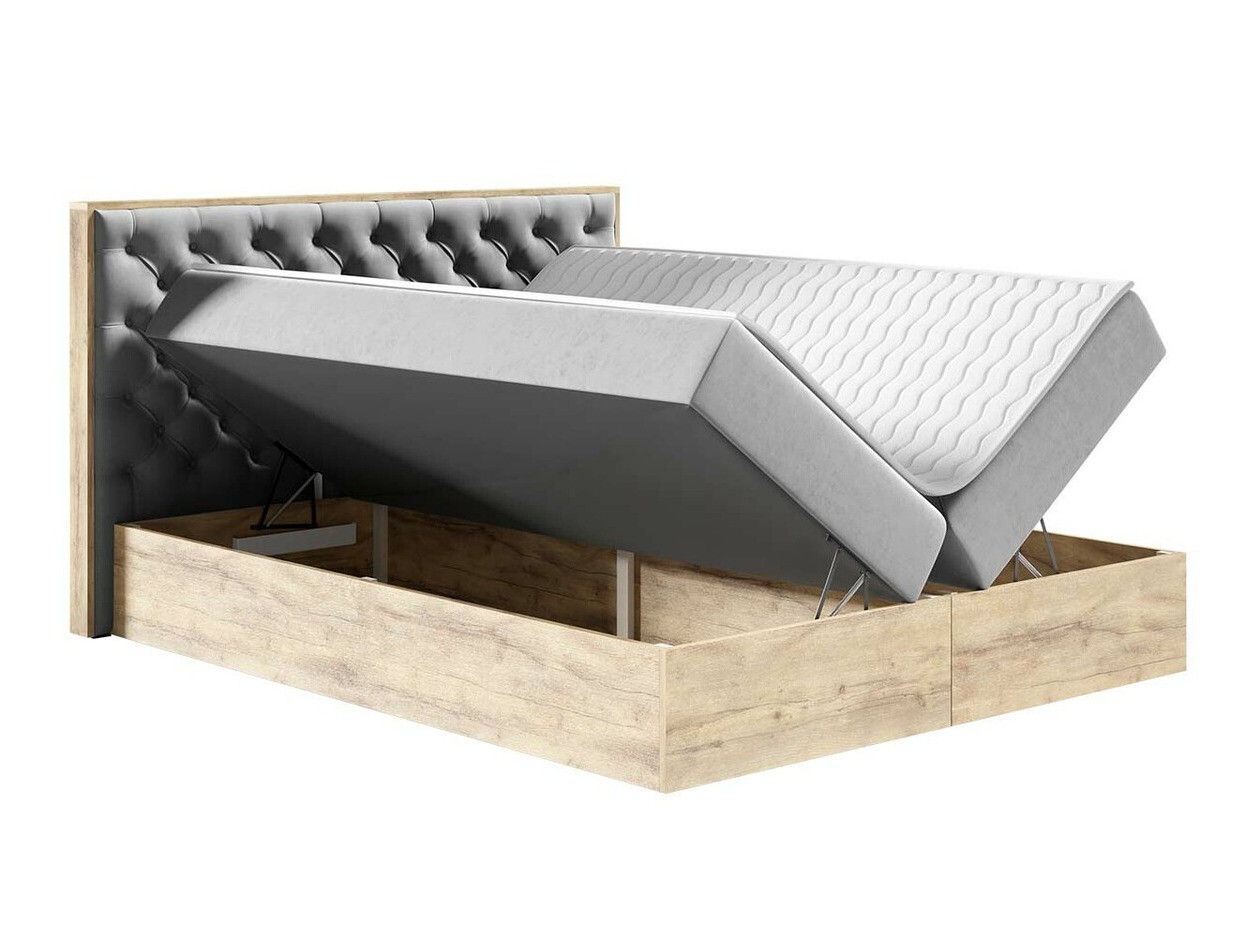 Boxspring krevet Navis I (Hrast Votan + Faro 20)