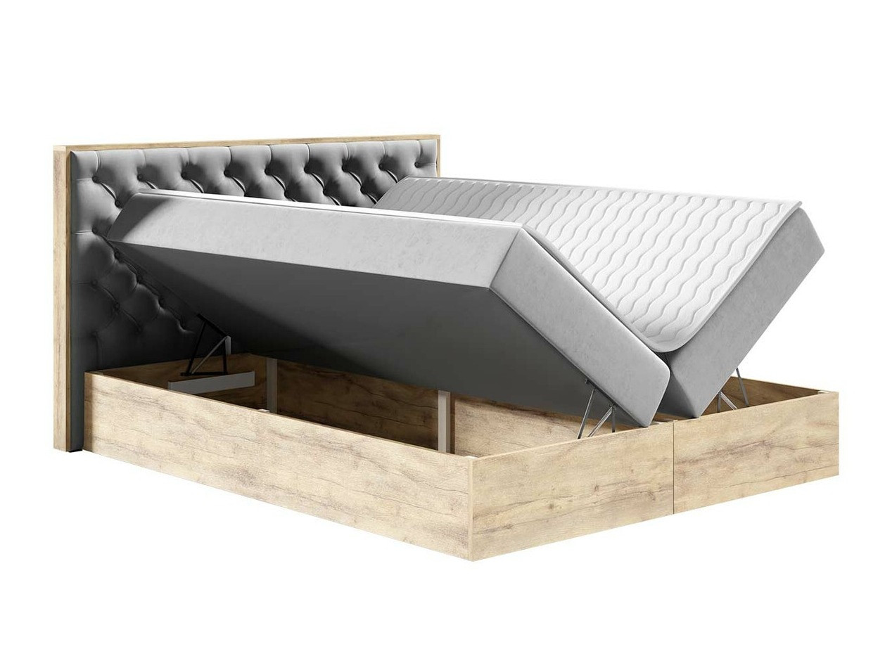 Boxspring krevet Navis I (Hrast Votan + Faro 5)