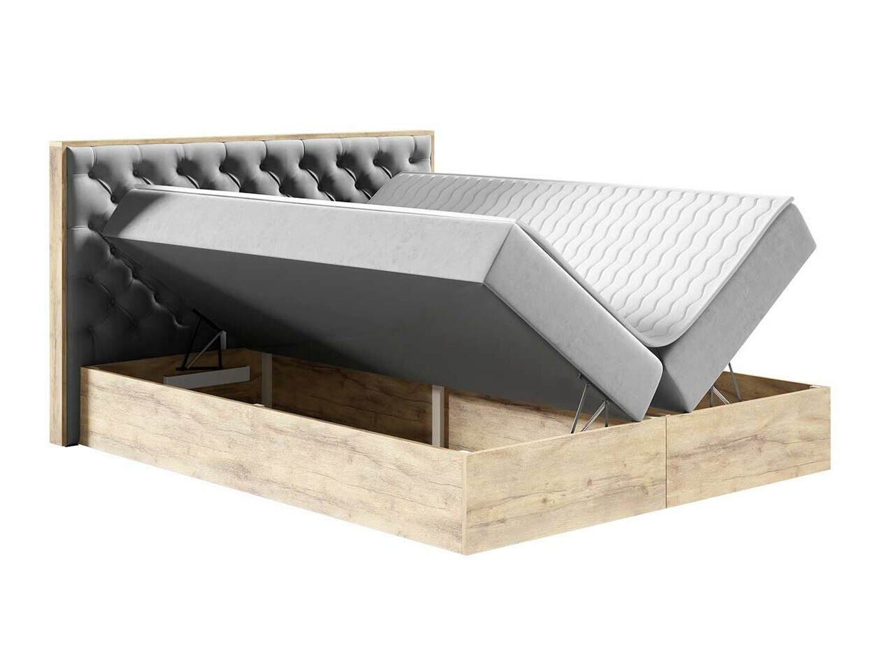 Boxspring krevet Navis I (Hrast Votan + Faro 7)