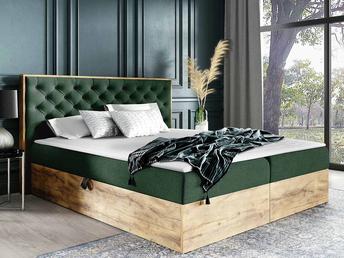 Boxspring krevet Navis I (Hrast Votan + Faro 7)