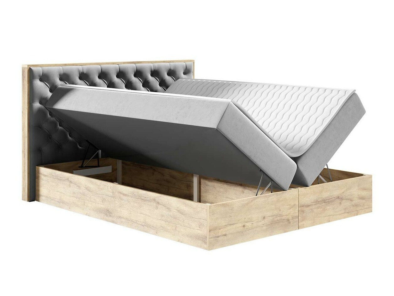 Boxspring krevet Navis I (Hrast Votan + Faro 7)