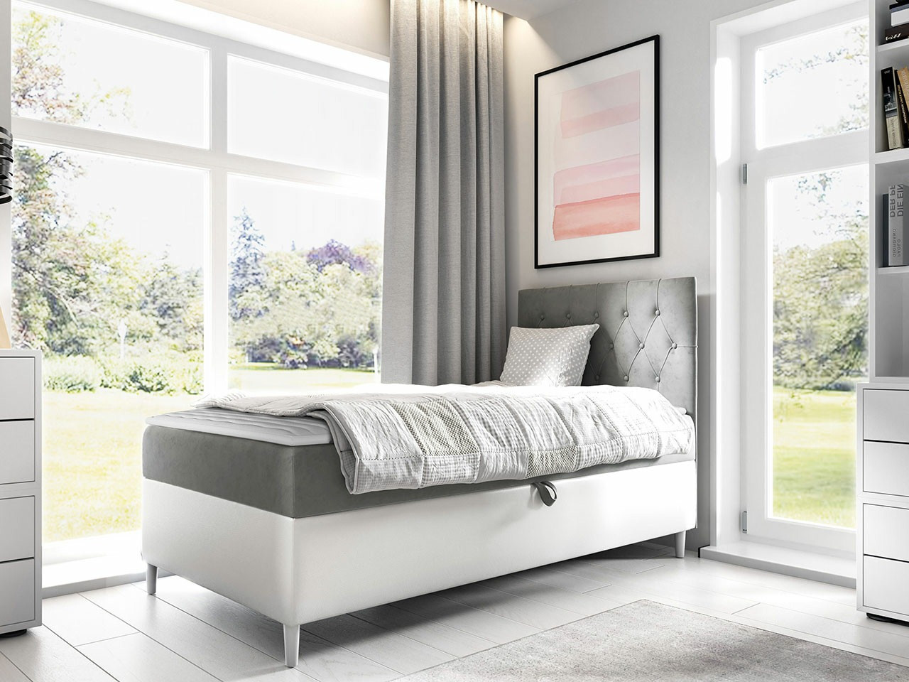 Boxspring krevet Baltimore 171 (Soft 017 + Fresh 14)