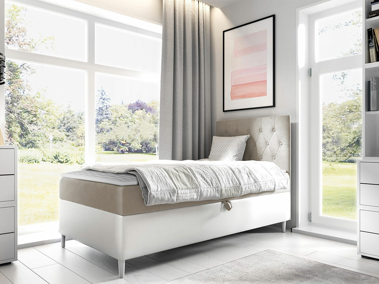 Boxspring krevet Baltimore 171 (Soft 017 + Fresh 1)