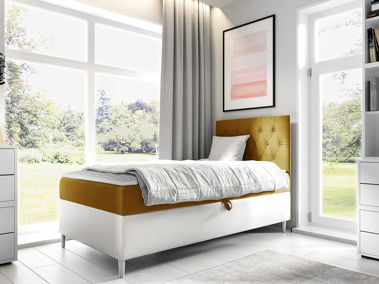 Boxspring krevet Baltimore 171 (Soft 017 + Fresh 37)