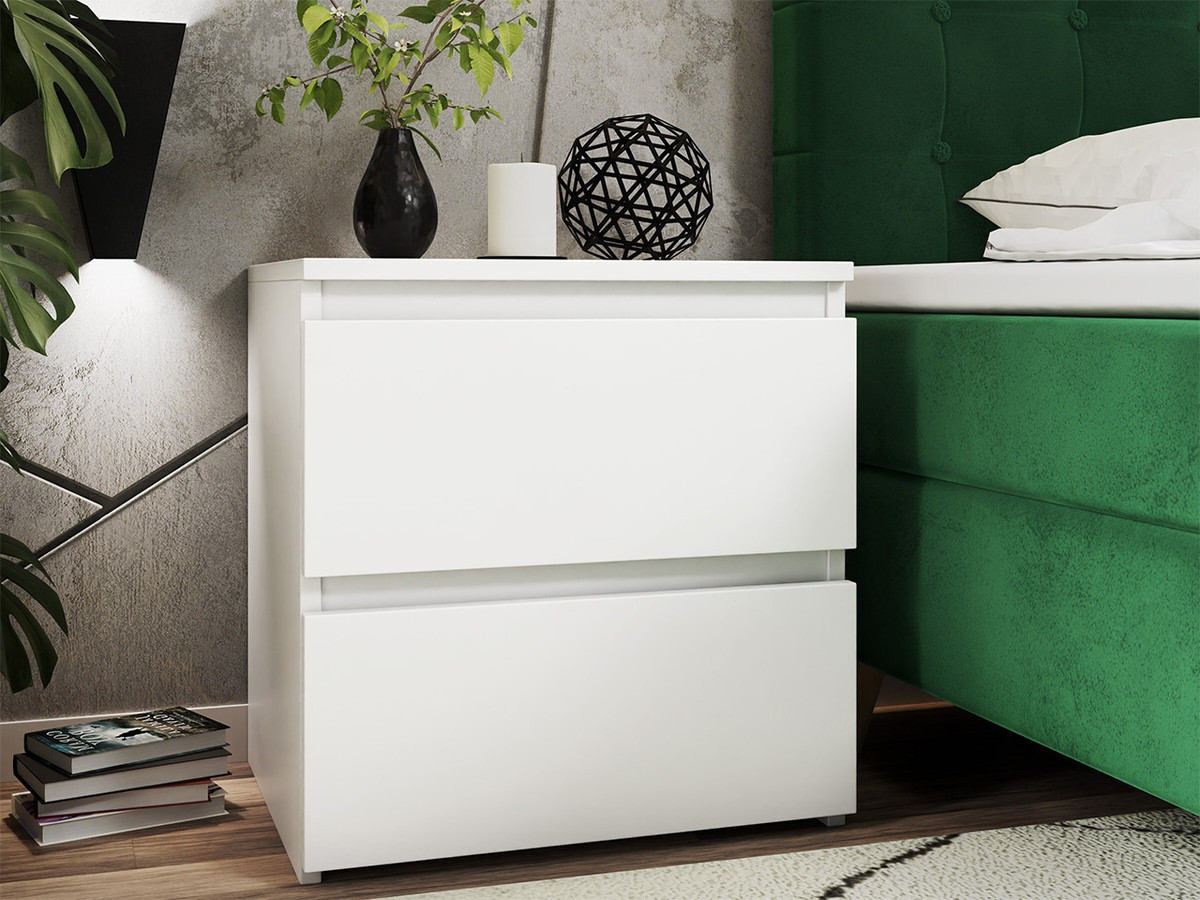 Noćni ormarić Comfivo 158 (Belo)