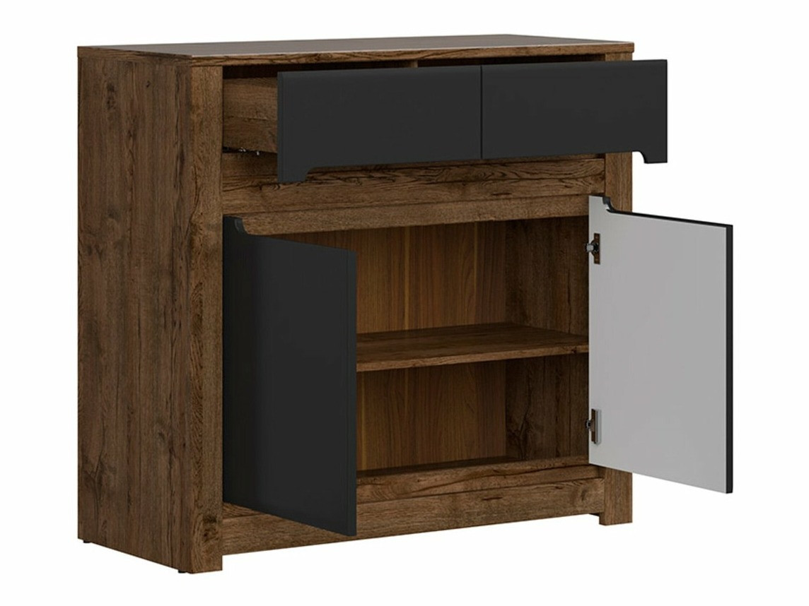 Komoda Ophevaru 100 (Mat crna + April hrast)