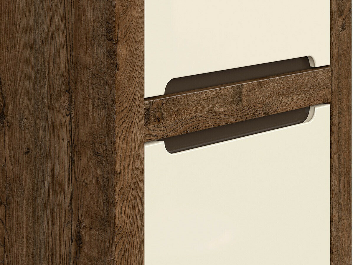 Polica Ophevaru 106 (Sjajno krem + April hrast)