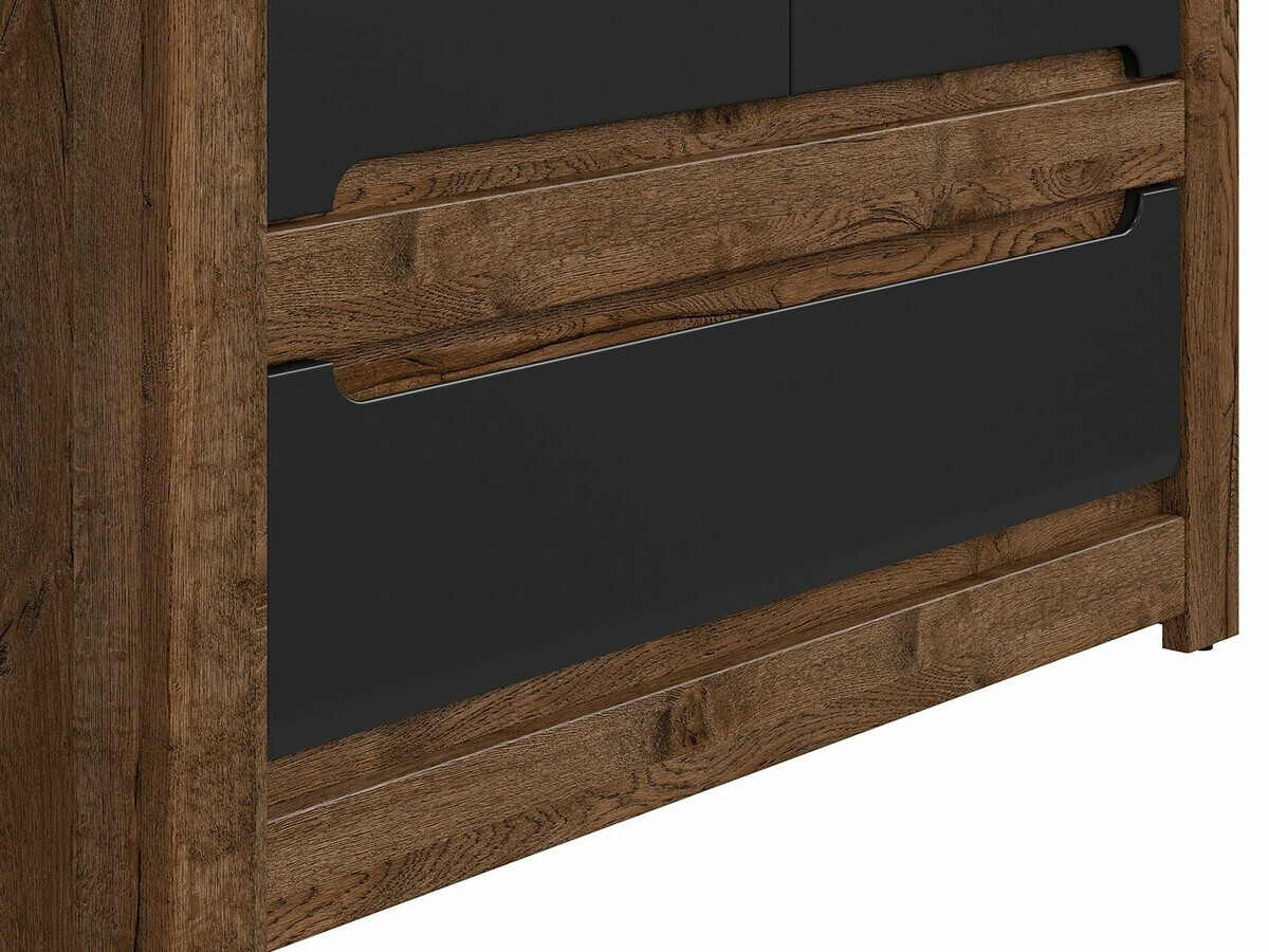 Ormar Ophevaru 109 (Mat crna + April hrast)