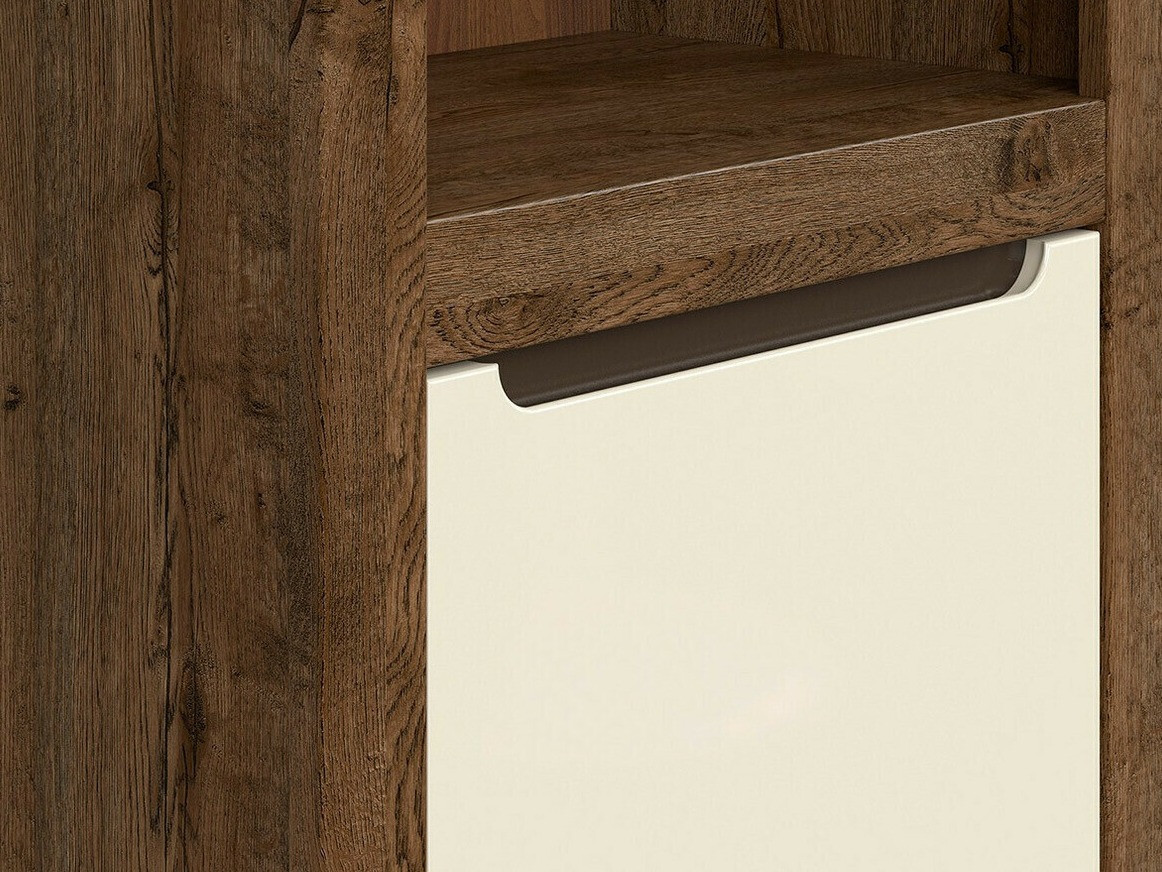 Ormar Ophevaru 109 (Sjajna krema + April hrast)