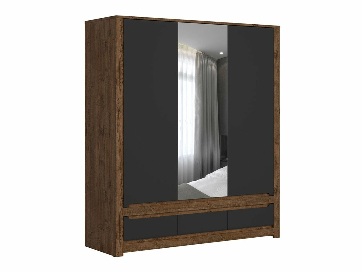 Ormar Ophevaru 114 (Mat crna + April hrast)