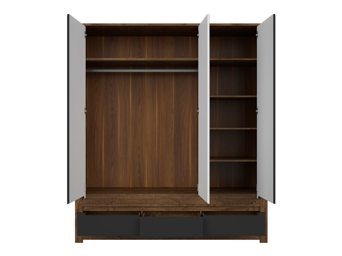 Ormar Ophevaru 114 (Mat crna + April hrast)