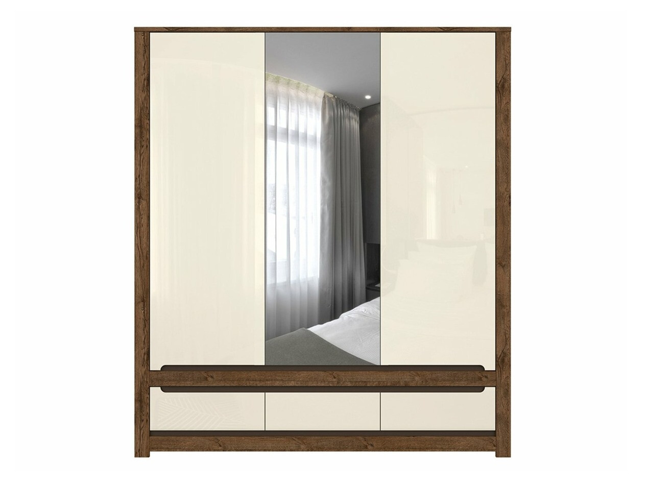 Ormar Ophevaru 114 (Sjajna krema + April hrast)