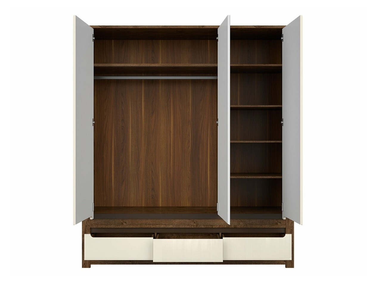 Ormar Ophevaru 114 (Sjajna krema + April hrast)