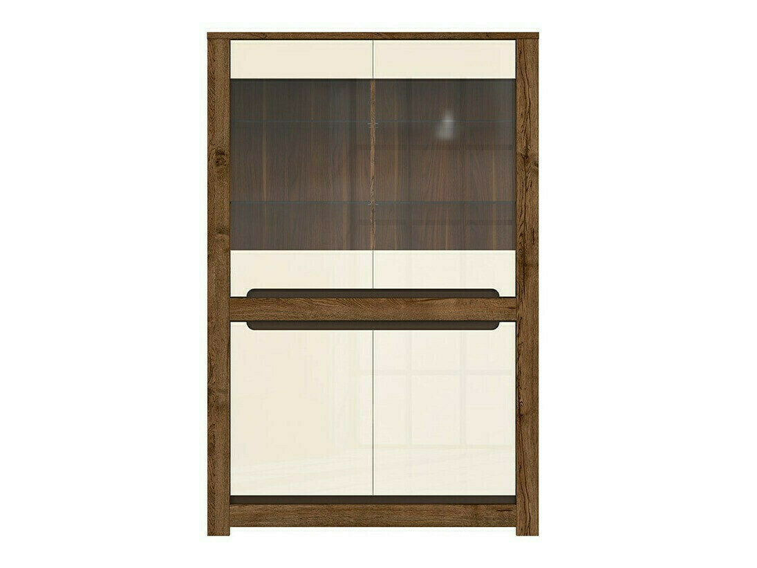 Polica Ophevaru 107 (Sjajno krem + April hrast)