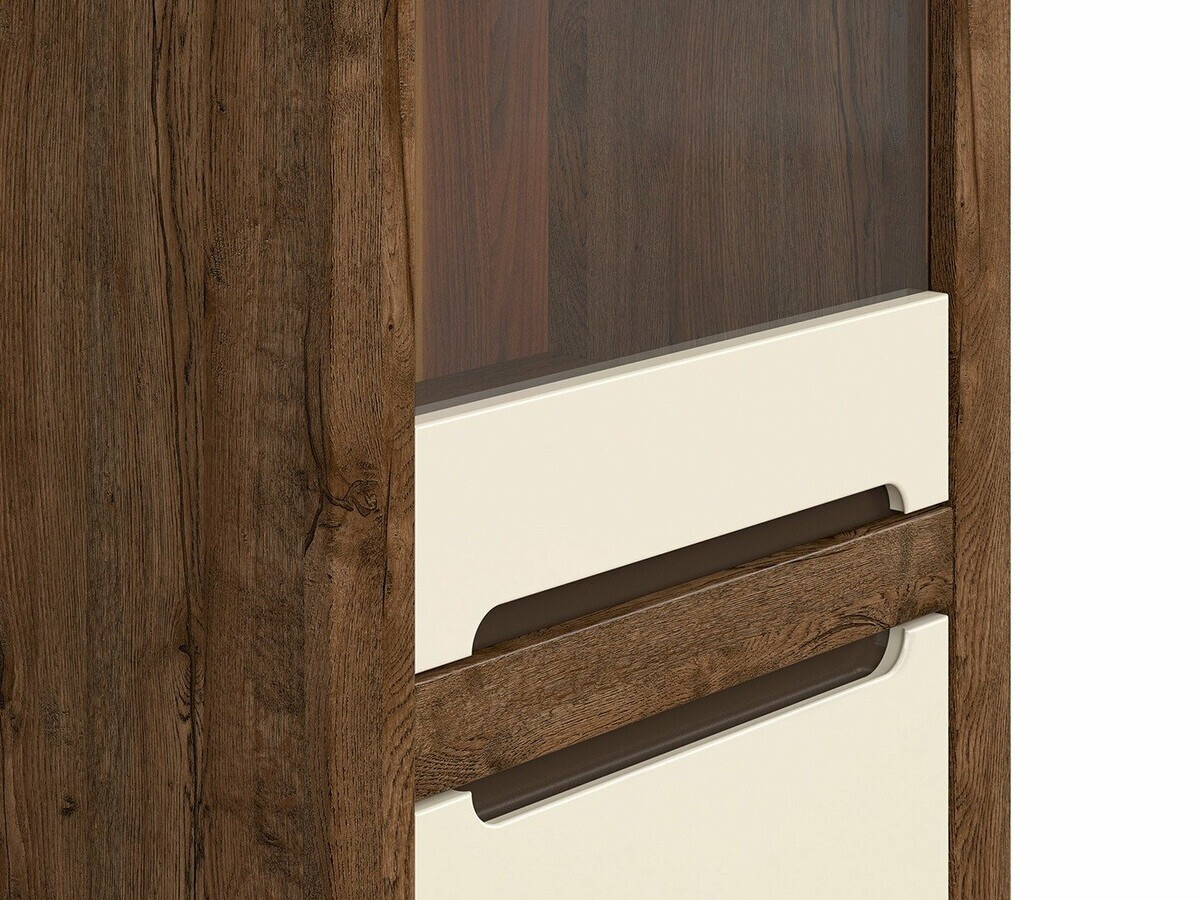 Polica Ophevaru 105 (Sjajno krem + April hrast)