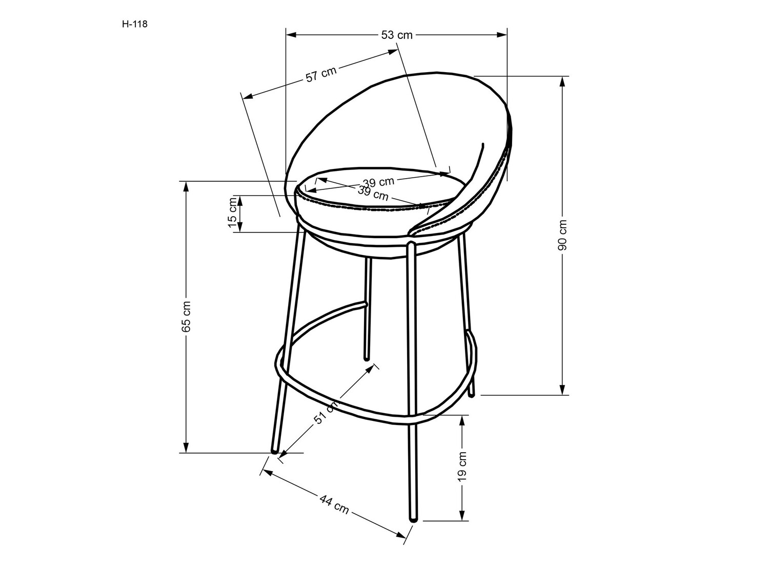 Pult stolica Houston 1515 (Sivo)