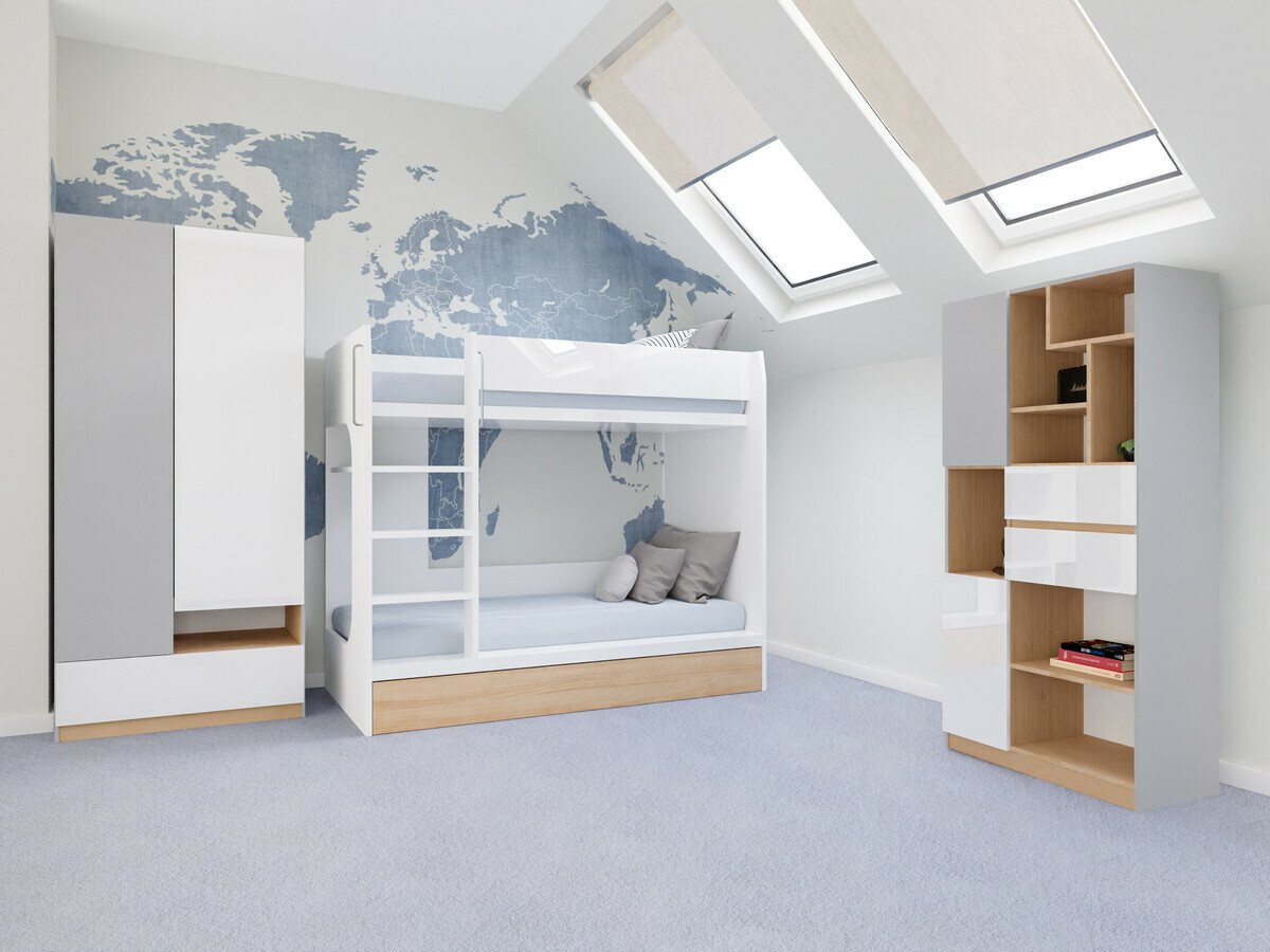 Dečija soba Nuevaru 119 (Sjajno belo)