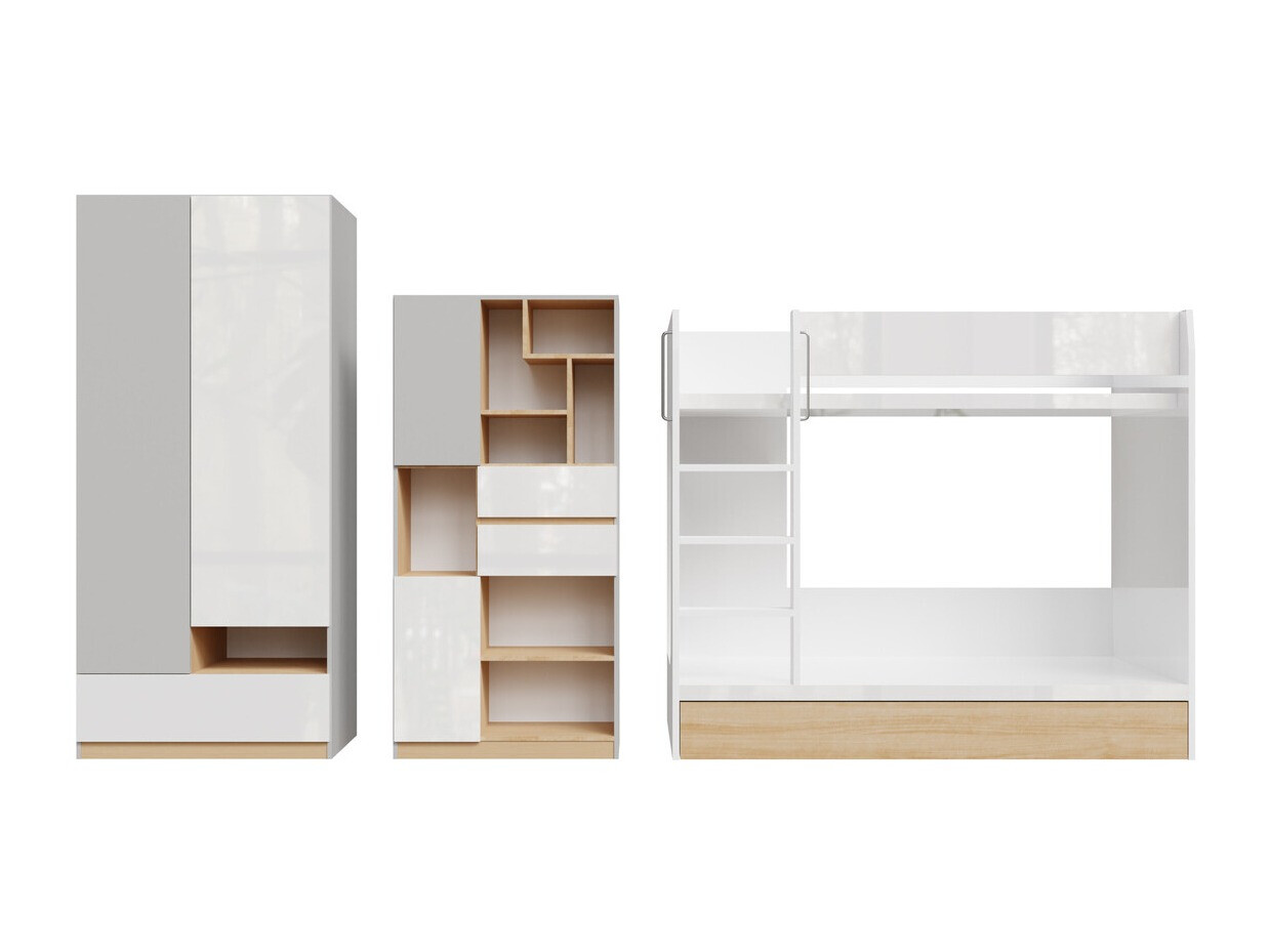 Dečija soba Nuevaru 119 (Sjajno belo)